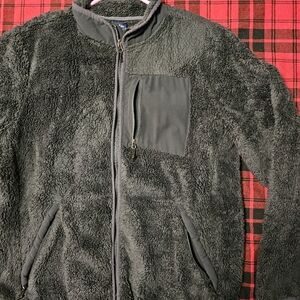 Mens size Large wool-like material jacket